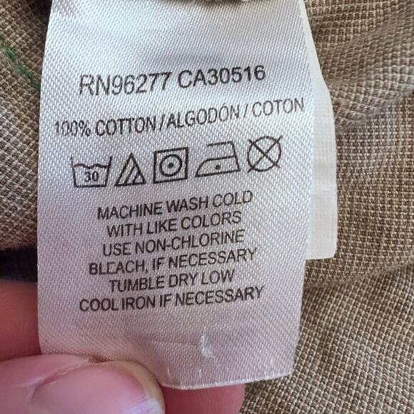 VANS BOYS LONG SKATEBOARD SHORTS VINTAGE TAN AND GREEN POCKETS SIZE 16 - Picture 11 of 12